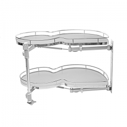Механизм выкатной тип Le-mans, фасад 450мм, 865x495x600-750, правый, хром, Lotti, LS017FR-N