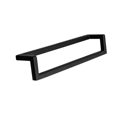 Ручка-скоба Frame, Черный матовый лак, 160/168 мм, Модерн, Metakor, Бельгия